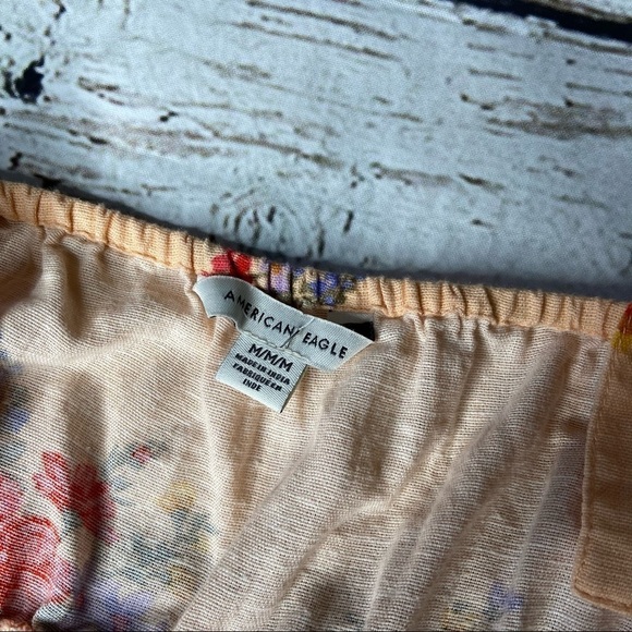 American Eagle Floral Print Peplum Tank Top Size M - Picture 3 of 12